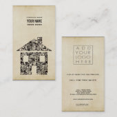 Moderne bouwstijl Sjabloon Visitekaartje (Voorkant / Achterkant)