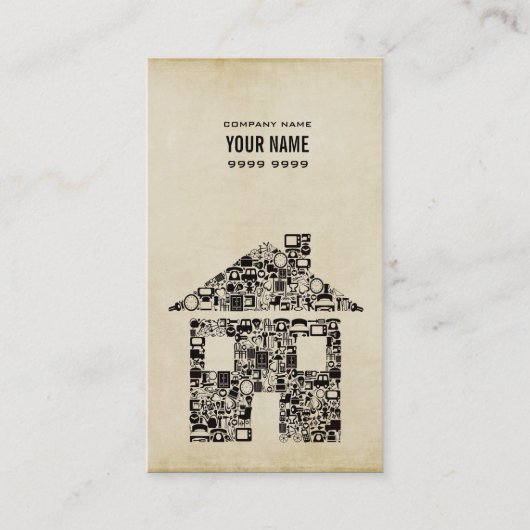 Moderne bouwstijl Sjabloon Visitekaartje (Voorkant)