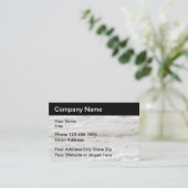 Moderne bouwstijl visitekaartje (Staand voorkant)