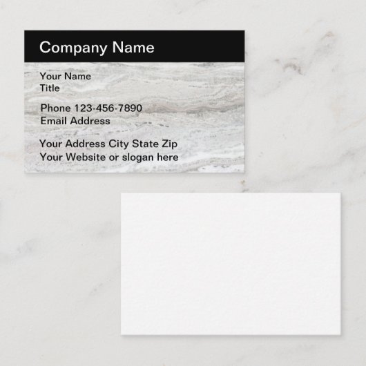 Moderne bouwstijl visitekaartje (Voorkant / Achterkant)