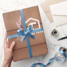 Moderne Bouwvakker Timmerman Gereedschap Hout Cadeaupapier