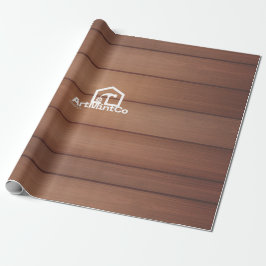 Moderne Bouwvakker Timmerman Gereedschap Hout Cadeaupapier