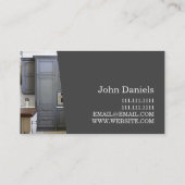 Moderne bouwwerkzaamheden voor verhuisonderdelaars visitekaartje (Achterkant)