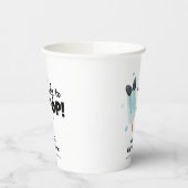 Moderne Bow Ice Cream klaar voor Pop Baby shower Papieren Bekers (Links)