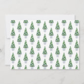 Moderne Boxwood Topiary Ginger Jars Vrolijk Kerstf Feestdagenkaart (Achterkant)