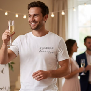 Moderne Boyfriend tot Verloofde Verlovingscadeau Tri-Blend Shirt