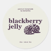 Moderne Braambraam Jelly Label Sticker (Voorkant)