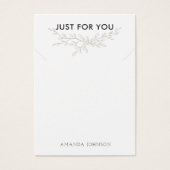 Moderne Branch Earthy Ketting Display Card Visitekaartje (Voorkant)