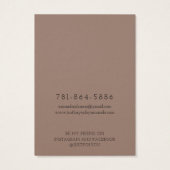 Moderne Branch Earthy Ketting Display Card Visitekaartje (Achterkant)