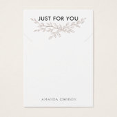 Moderne Branch Earthy Ketting Display Card Visitekaartje (Voorkant)