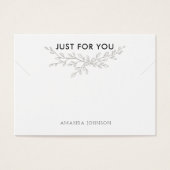 Moderne Branch Earthy-trombocytenkaart Visitekaartje (Voorkant)