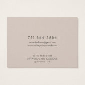 Moderne Branch Earthy-trombocytenkaart Visitekaartje (Achterkant)