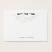 Moderne Branch Earthy-trombocytenkaart Visitekaartje (Voorkant)