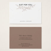 Moderne Branch Earthy-trombocytenkaart Visitekaartje (Voorkant /achterkant)