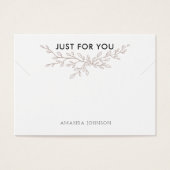 Moderne Branch Earthy-trombocytenkaart Visitekaartje (Voorkant)