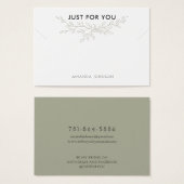 Moderne Branch Earthy-trombocytenkaart Visitekaartje (Voorkant /achterkant)