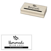 Moderne Branches Homemade met Love Quote Rubberstempel (Gestempeld)