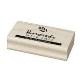 Moderne Branches Homemade met Love Quote Rubberstempel (Stempel)