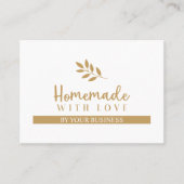Moderne Branches Homemade met Love Quote Visitekaartje (Voorkant)