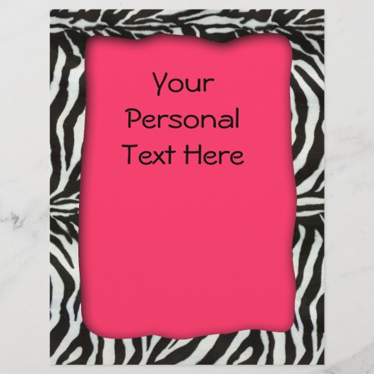 Moderne brandende zebraprint flyer (Voorkant)
