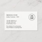 Moderne branding met twee zijdes visitekaartje (Achterkant)