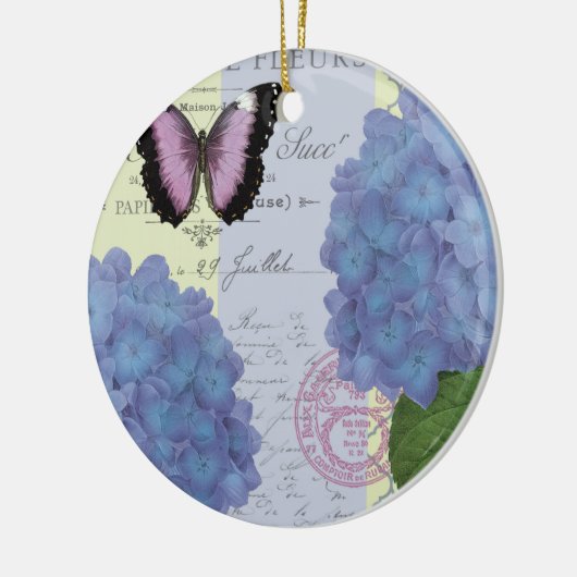 moderne  brandkranen en vlinder keramisch ornament (Links)