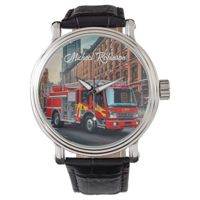 Moderne Brandweerwagen in Stad Horloge (Voorkant)