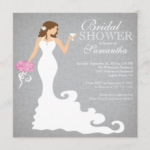 Moderne Bride Wine Bridal Shower Invitations Kaart