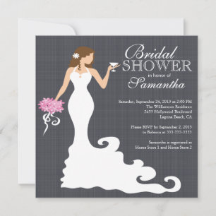 Moderne Bride Wine Bridal Shower Invitations Kaart