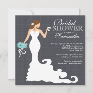 Moderne Bride Wine Bridal Shower Invitations Kaart