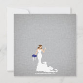 Moderne Bride Wine Bridal Shower Invitations Kaart (Achterkant)