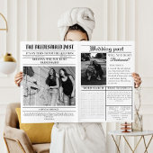Moderne Bridemaids voorstel krant Flower Wrap