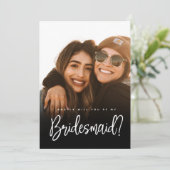 Moderne bridesmaid-ontwerpscript voor voorstel, pl (Staand voorkant)