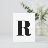 Moderne brief | Aangepast alfabet minimalistisch I Briefkaart (Staand voorkant)