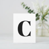 Moderne brief | Aangepast alfabet minimalistisch I Briefkaart (Staand voorkant)