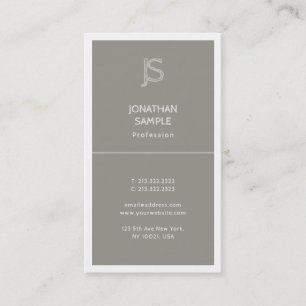 Moderne Brief Elegante Eenvoudige Sjabloon Profess Visitekaartje