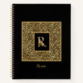 Moderne brief van het persoonlijk logo van de luip notitieboek (Voorkant)