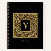 Moderne brief van het persoonlijk logo van de luip notitieboek (Voorkant)