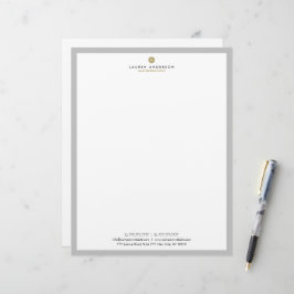 Moderne briefbriefhoofdartikelen van makelaarsagen briefhoofd