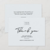 Moderne briefing bedrijfspakket Hartelijk dank Bedankkaart (Voorkant / Achterkant)