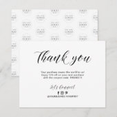 Moderne briefing bedrijfspakket Hartelijk dank Bedankkaart (Voorkant / Achterkant)