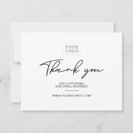Moderne briefing bedrijfspakket Hartelijk dank Bedankkaart
