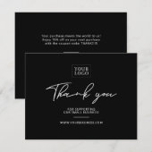 Moderne briefing bedrijfspakket Hartelijk dank Bedankkaart (Voorkant / Achterkant)