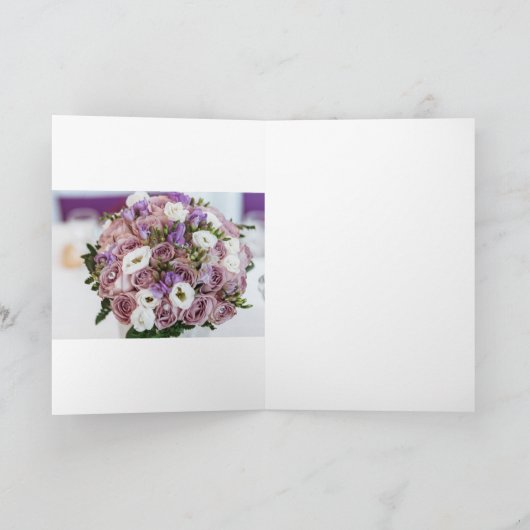 Moderne briefing foto bruiloft bedankkaart (Binnen)