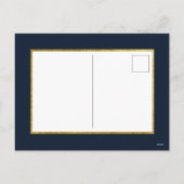 Moderne briefing & goudsneeuwvlokken Zure kerst Feestdagenkaart (Achterkant)