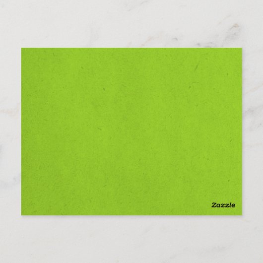 Moderne Briefkaart voor hartafeldnummers, groen (Achterkant)