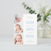 Moderne Briefkaart voor het doorgeven van rasterbe (Staand voorkant)