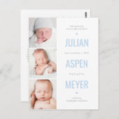 Moderne Briefkaart voor het doorgeven van rasterbe (Voorkant / Achterkant)