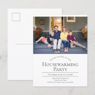 Moderne Briefkaart voor het uitnodigen van fotowon