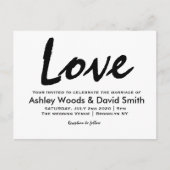 Moderne Briefkaart voor uitnoeping voor bruiloft i (Voorkant)